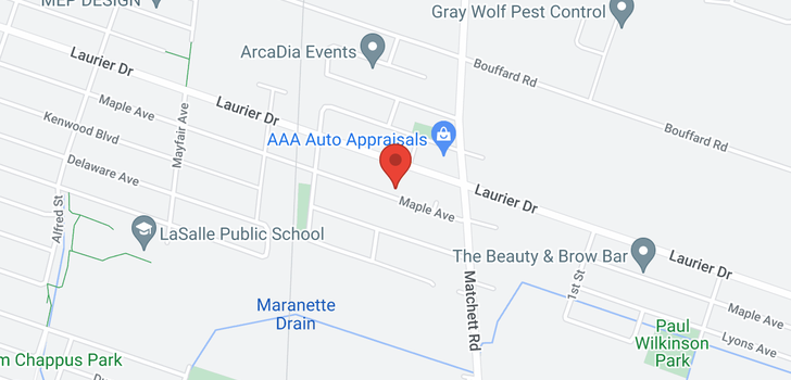 map of 915 MAPLE AVENUE